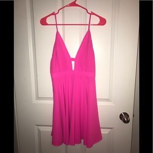 Hot pink dress